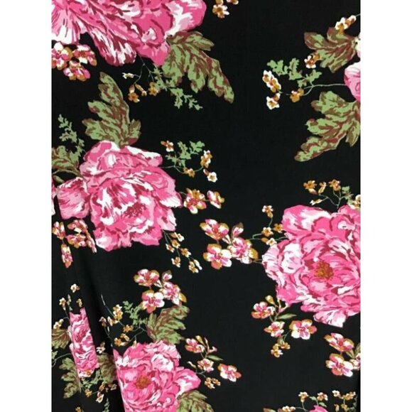 BP Dress Plus 2X Black Floral Slip Dress Women - Picture 6 of 9